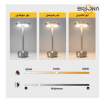 چراغ رومیزی مدل شارژی IRON-MUSHROOM