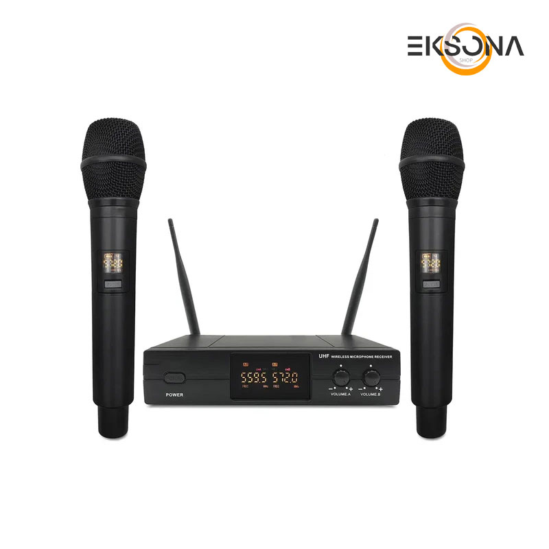 میکروفن بی سیم دو کانال دستی مدل TW100