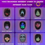 ماسک ایفای نقش هوشمند شاینینگ مدل Shining-SL-019 RGB