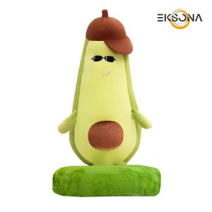 عروسک پولیشی طرح آووکادو مدل AVOCADO به همراه پتو