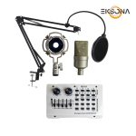 میکروفون استودیویی مدل 103 به همراه کارت صدا