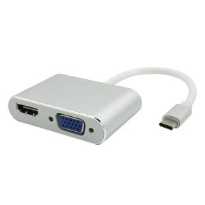 مبدل USB-C به HDMI/VGA مدل ph3206
