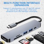 هاب ۶ پورت USB-c مدل szvivid
