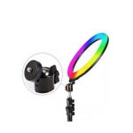 رینگ لایت مدل RGB_LED 26 به همراه سه پایه