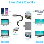 مبدل USB-C به HDMI/VGA مدل DJ61316