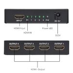 اسپلیتر 1 به 4 HDMI مدل HDTV1.4 4K