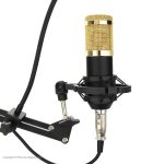 میکروفون استودیویی مدل legendary vocal به همراه کارت صدا V8s و پایه تلسکوپی و پاپ فیلتر