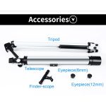 تلسکوپ مدل Refractor 100X