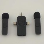 میکروفون بی سیم یقه ای لومیز مدل 2mic-3way با درگاه اتصال اتصال تایپ سی و لایتنینگ