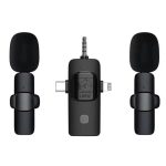 میکروفون بی سیم یقه ای لومیز مدل 2mic-3way با درگاه اتصال اتصال تایپ سی و لایتنینگ