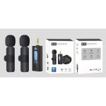 ست میکروفن یقه ای بیسیم مدل K35 DUAL 3.5mm