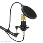 میکروفون استودیویی مدل legendary vocal به همراه کارت صدا V8s و پایه تلسکوپی و پاپ فیلتر
