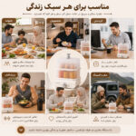 تخم‌مرغ پز و بخار پز نویاسی مدل SDD-300 ظرفیت 12 عدد