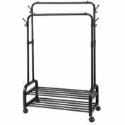 رگال لباس لومیز مدل دو میله چرخ‌دار کد YH6804-100 طول 100 سانتی متر